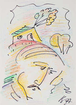 Алейников Владимир Дмитриевич. Портрет Генриха Сапгира 